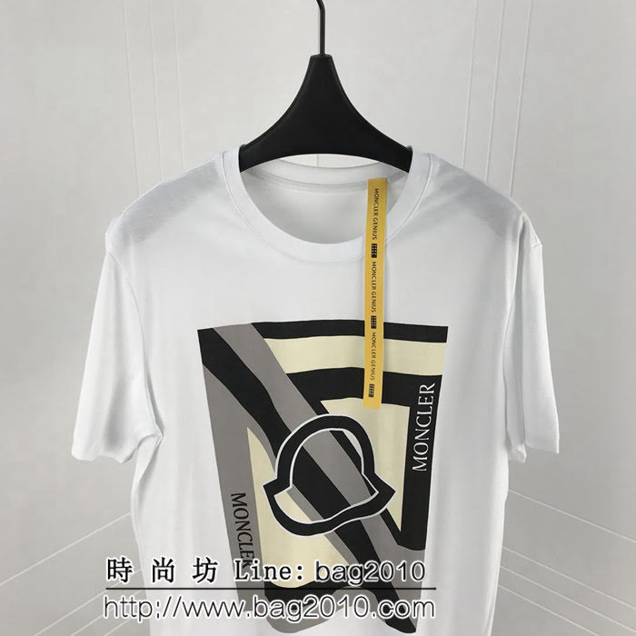 MONCLER蒙口 19ss新款 Craig Green Jacket系列款 白色印花短袖 男女同款 ydi1871